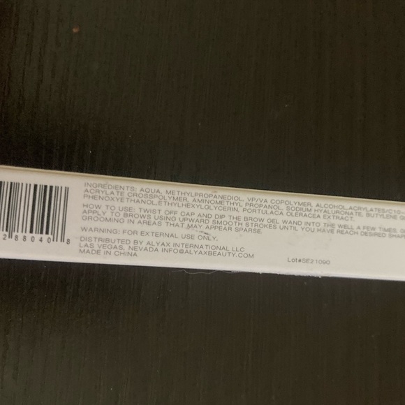 TYNT clear Brow Gel- 2.5 ml size.New in box. Great add on item. Bundle to save $ - Picture 3 of 3